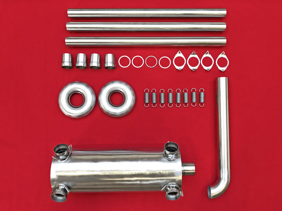 Exhaust kit: Side-outlet muffler
